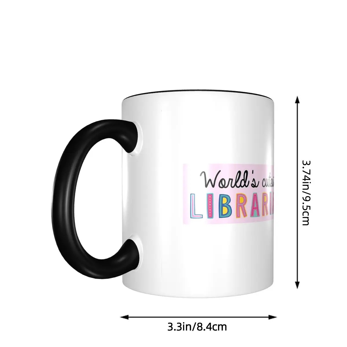 Librarian Gifts World's Cutest Librarian Mug Funny Ceramic Coffee Cups Tea Mugs Milk Cup Drinkware Gifts for Woman Man