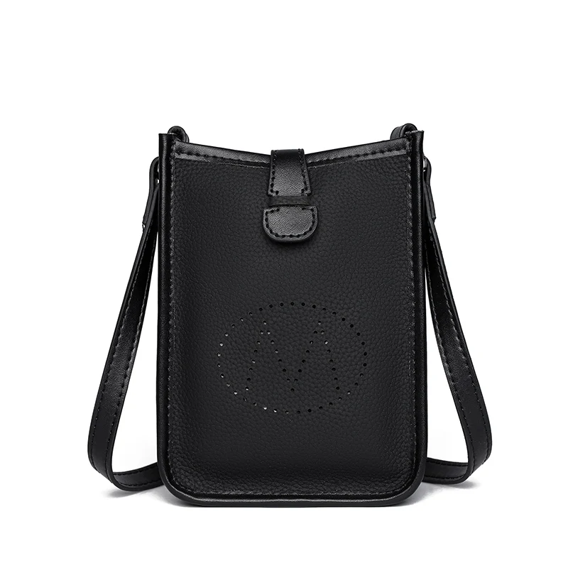 Fashion Solid Color Cowhide Women Shoulder Crossbody Bag Luxury Ladies Phone Bag And Purses Genuine Leather Handbag Women\'s Bags