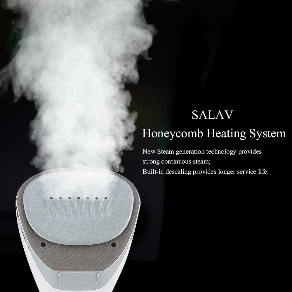 ハンドヘルド衣類スチーマー、デュアル加熱技術セラミックコーティングプレート、連続スチームアイロンモード、携帯用旅行