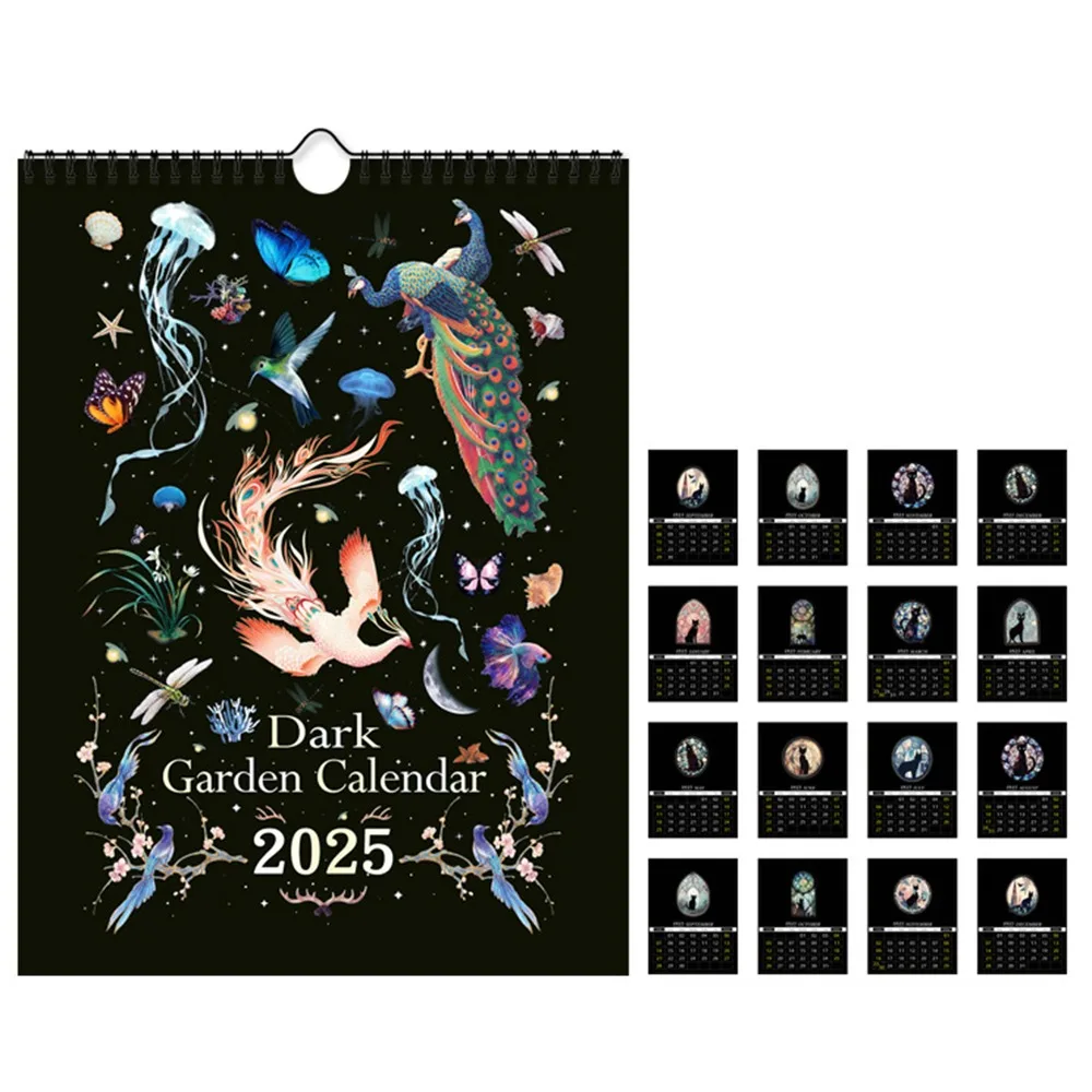 

18 Months 2025 Wall Lunar Calendars INS 2024-2025 English Wall hanging Calendar Weekly Schedule Hanging Calendar Planner