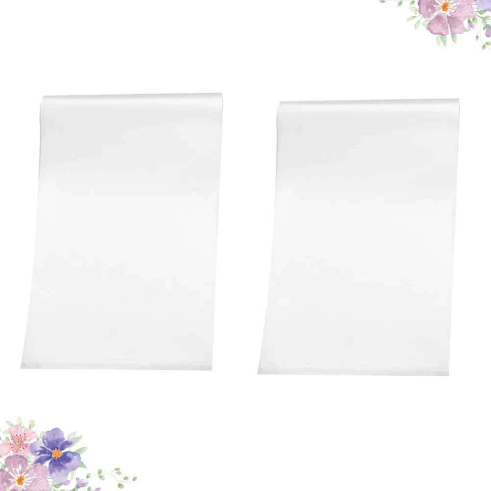 2 conjuntos de capas de livro de plástico transparente, envoltórios de proteção transparentes ecológicos para livros a4, cadernos de exercício, marca de dedo