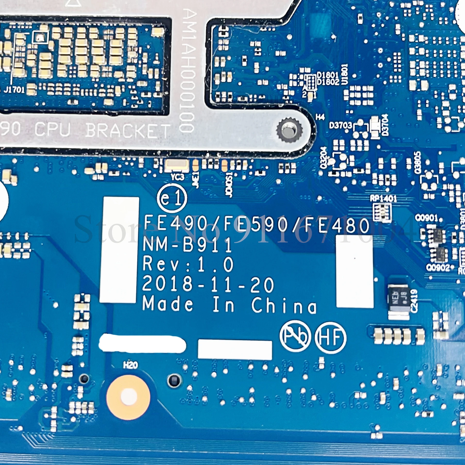 Imagem -03 - Motherboard Laptop Original para Lenovo Thinkpad E490 E590 i3 i5 i7 Cpu Ddr4 Mainboard 100 Testado Nm-b911