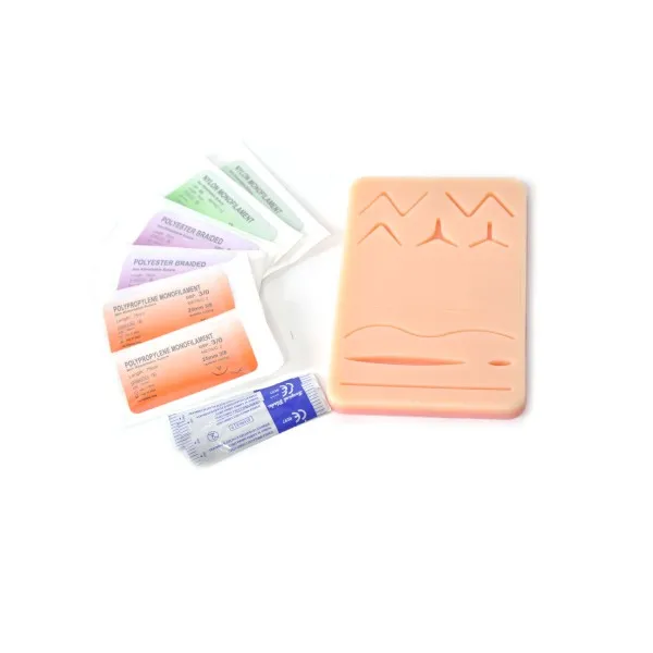 Training Skin Suture Set Tool Practice Kit, customized silicone skin suture pad, silicone suture skill training model