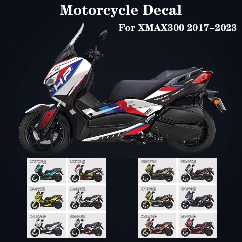 

For Yamaha X-Max 300 XMAX 300 2017 2018 - 2022 2023 Motorcycle Sticker Fairing Body Decals Moto Accessories