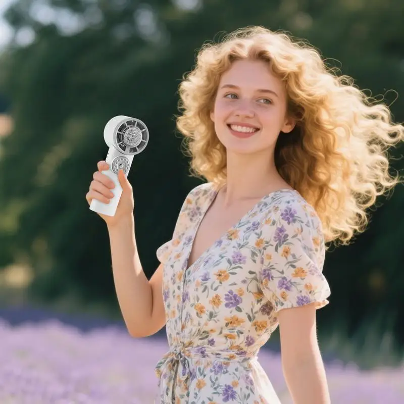 

Rechargeable Handheld Fan Pocket Cooling Fan USB Rechargeable Cooler Quiet Cooling Gadget For Indoor Outdoor Home Gym Beach