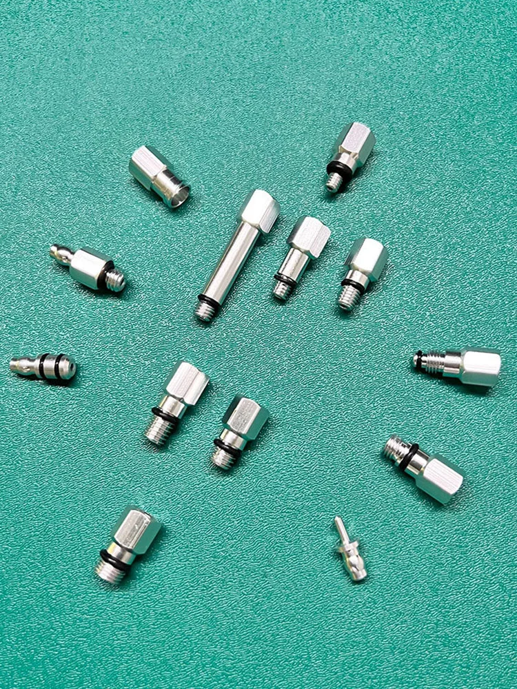 AliExpress NONE NFOX 13Pcs Bicycle Hydraulic Brake Oil Change Tool Set Aluminum Alloy Adapter Screws Connector Bike Brake Repair Tools