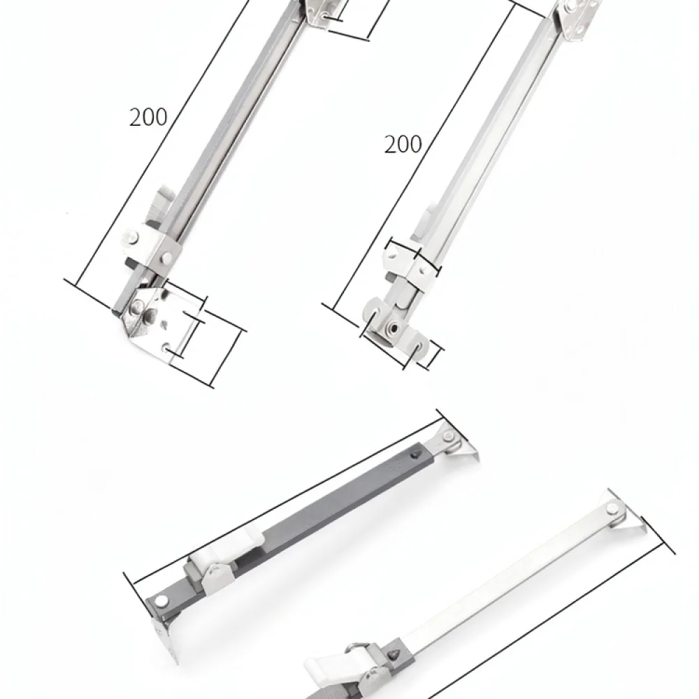 Safety Window Limiter Telescopic Stay Wind Proof Brace Stainless Steel Aluminum Alloy Hardware For Exterior Opening Windows