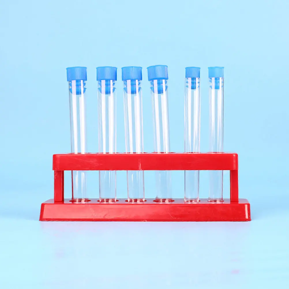 5Pcs Premium Plastic Tube Rack for Test Tubes Portable Laboratory Storage Holder Science Classroom Teaching Aids Test Tube view 2