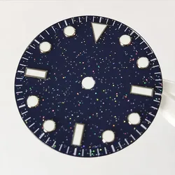 NH35 Dial 28.5mm Watch Dial NH35 Dial NH36 Dial Starry Sky Dial Luminous Dial DIY Custom LOGO Suitable For NH35/NH36 Movement