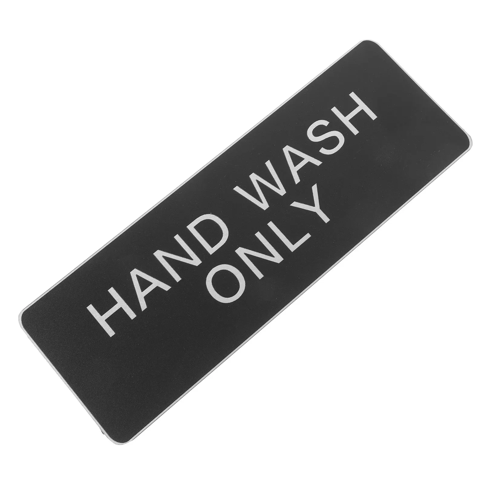 Aluminum Hand Wash Only Sign Easy Install Professional Look Health Compliance Reminder for Kitchen Bathroom Restaurant Office