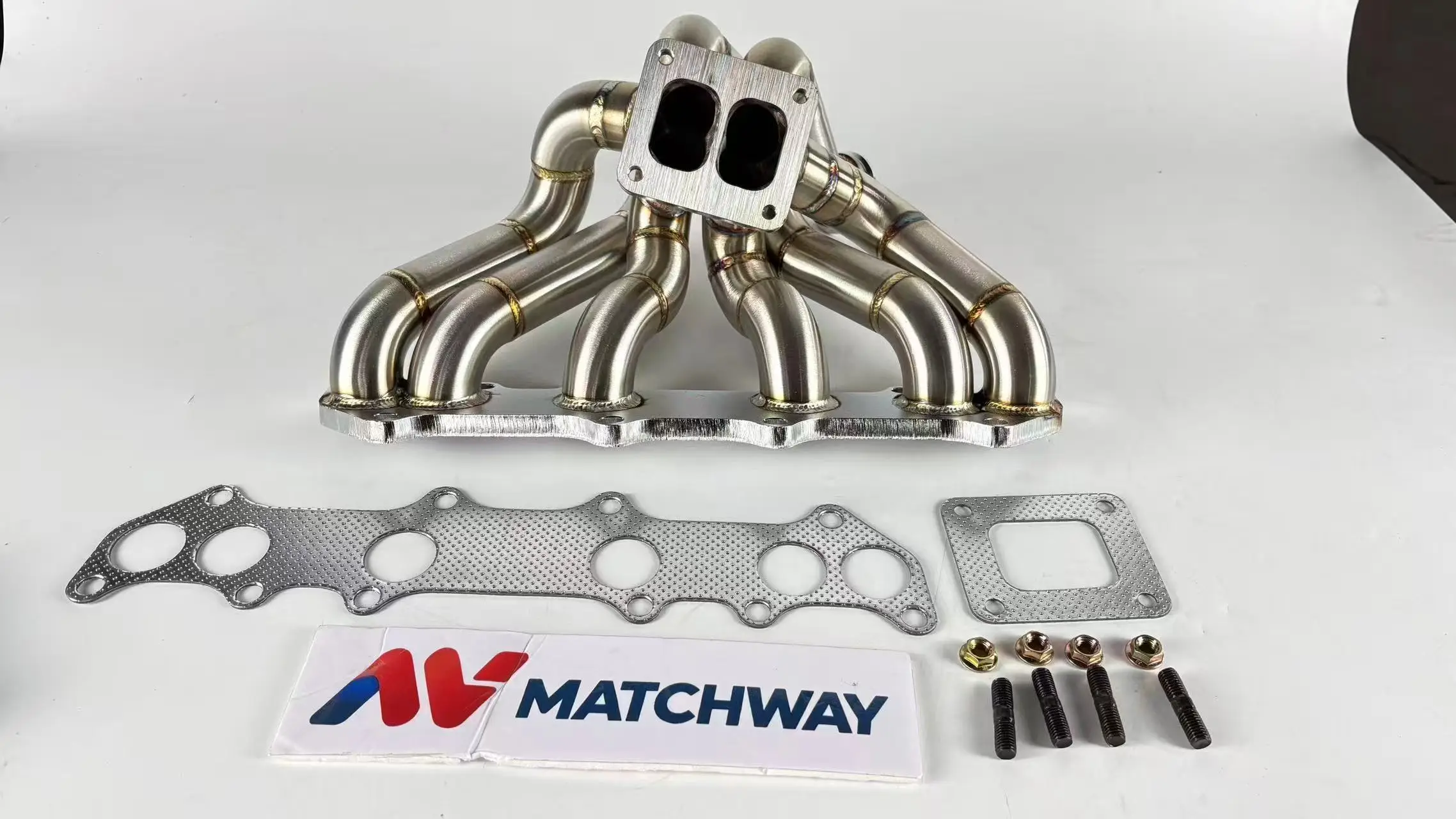 New High Performance Racing 3mm Thick Brushed T3 T4 Twin Scroll Turbo Manifold for To yota 1JZGTE VVTI Supra 240sx E30 Is300