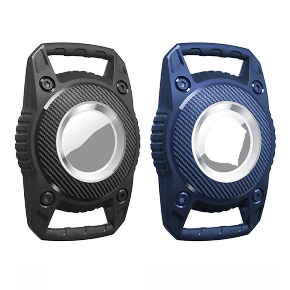 For Apple Airtag Protective Case Key Chain Anti-loss Tracker Pet Locator Waterproof Key Holder Front Back Full