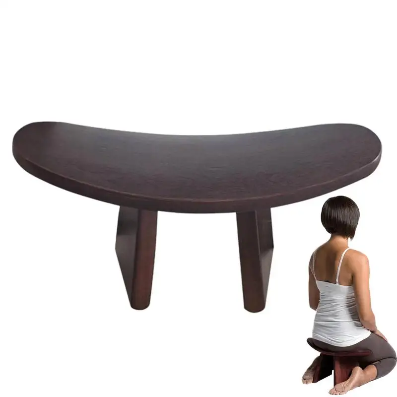 

Prayer Bench Prayer Kneeling Chair Wooden Comfortable Versatile Seat For Kneeling Mindfulness Practices Church Worship Home