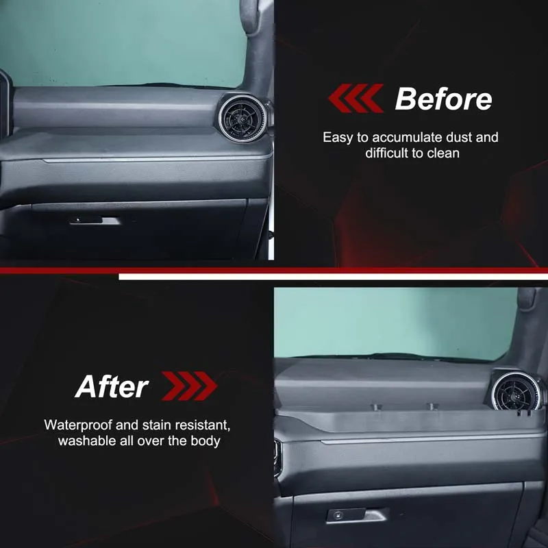 

1Pcs silicone black For Toyota Land Cruiser Prado 250 LC250 2024+ car passenger storage box organizer car interior accessories