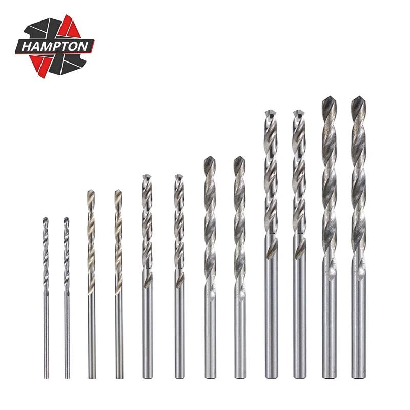 

HAMPTON HSS Twist Drill Bit 25pcs Wood Metal Hole Drilling 0.5mm-3.0mm Gun Drill Bit Woodworking HSS Hole Cutter Mini Drill Bit