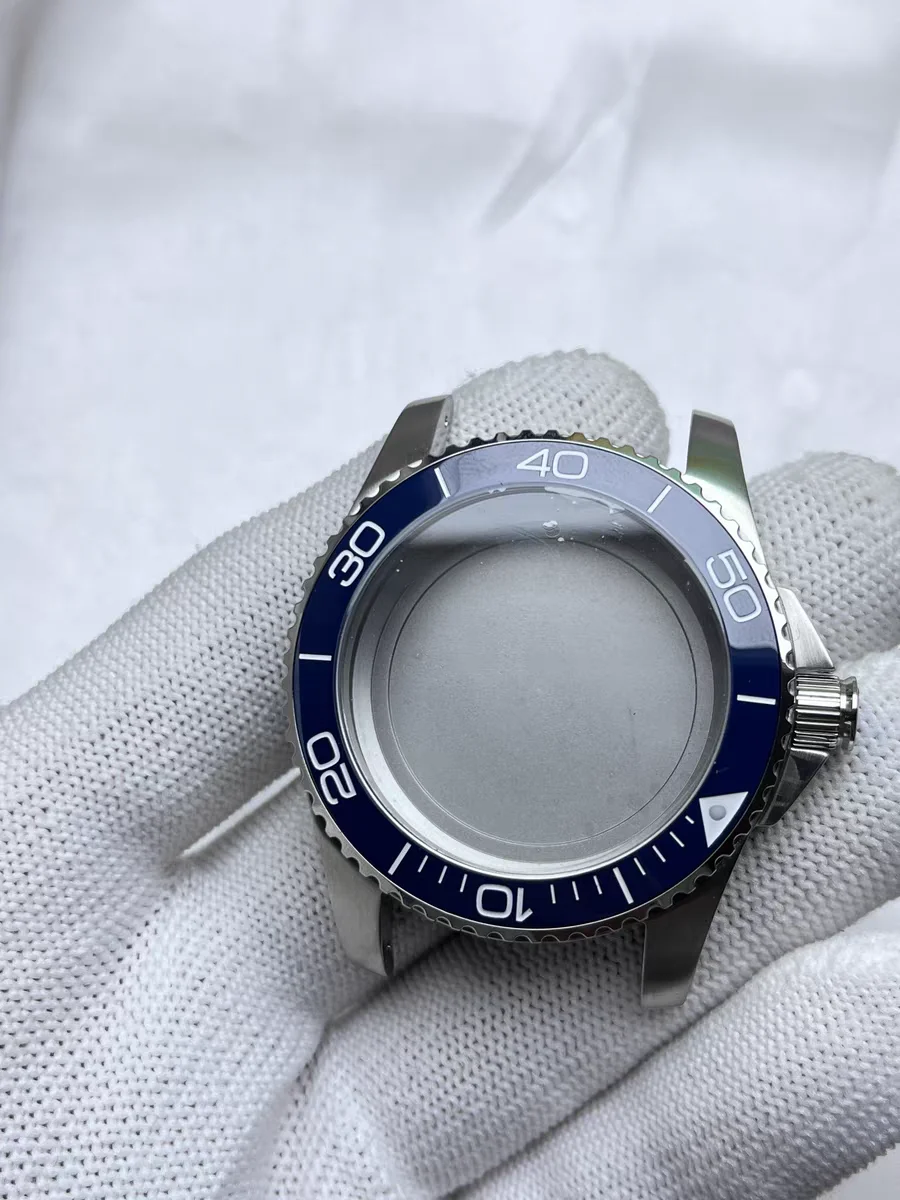 Accesorios de reloj, sustituto Comcast, adecuado para caja de movimiento 2824 8200 8215, juego completo, zafiro