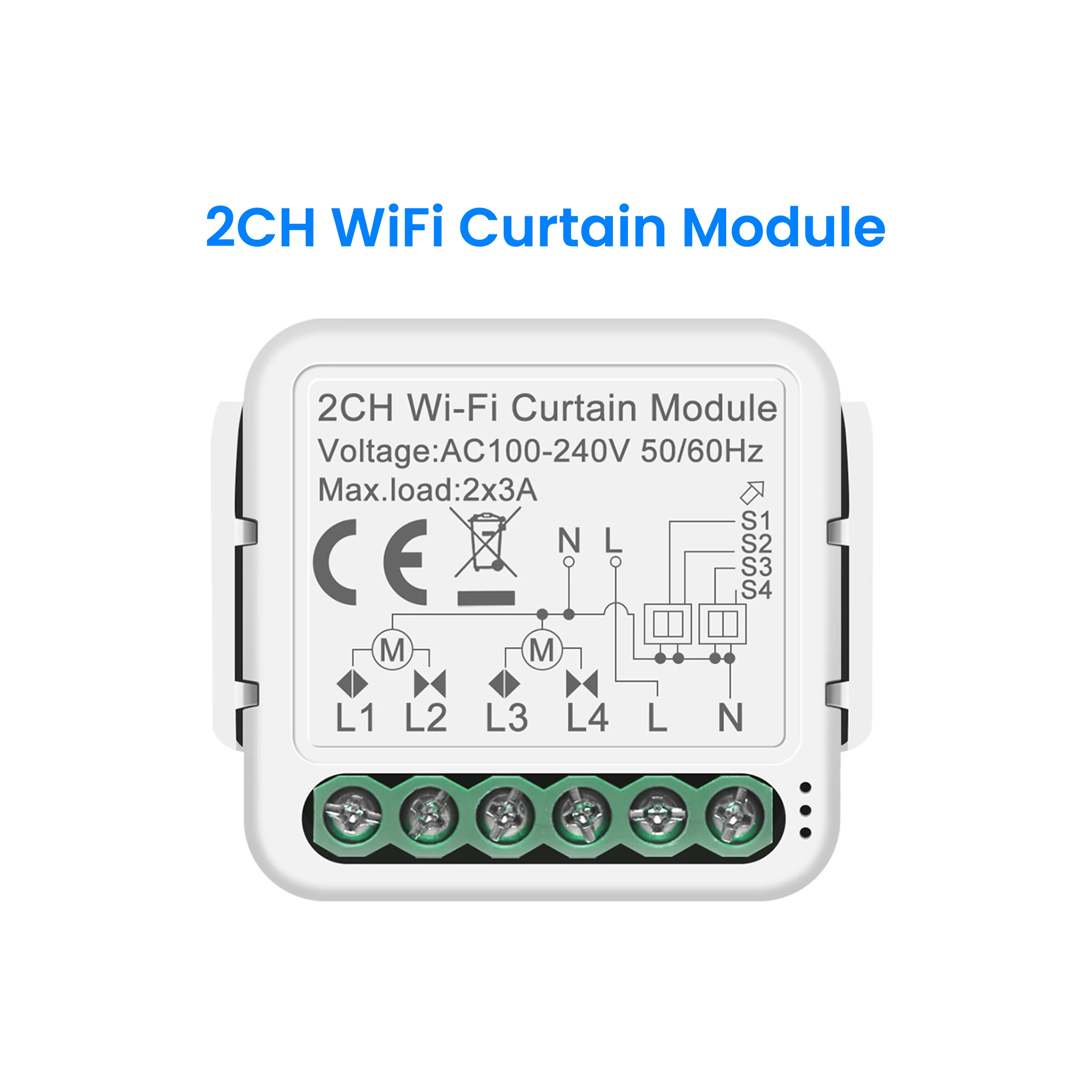 GIRIER Tuya Smart ZigBee/Wi-Fi RF433 Gordijn Schakelaar Module voor Elektrische Rolluik Blind Motor 1/2CH Werkt Alexa Hey Google