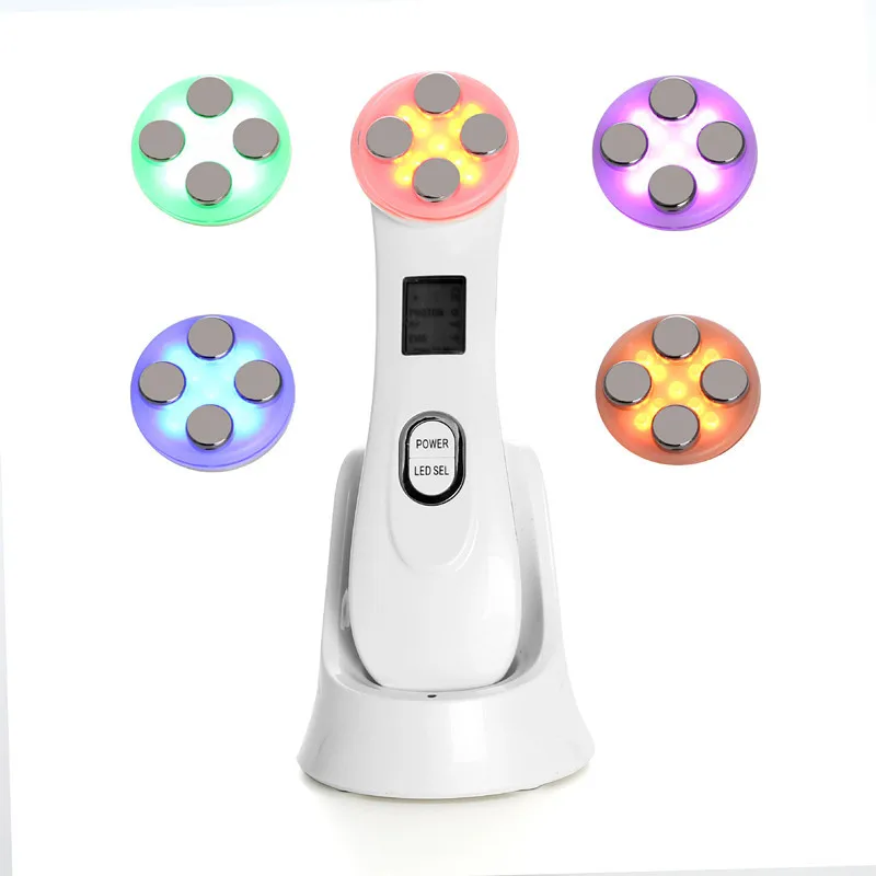 

5 Colors RF Radio Frequency Facial LED Photon Beauty Device Face Wrinkle Removal Lifting Tighten Skin Care Machine