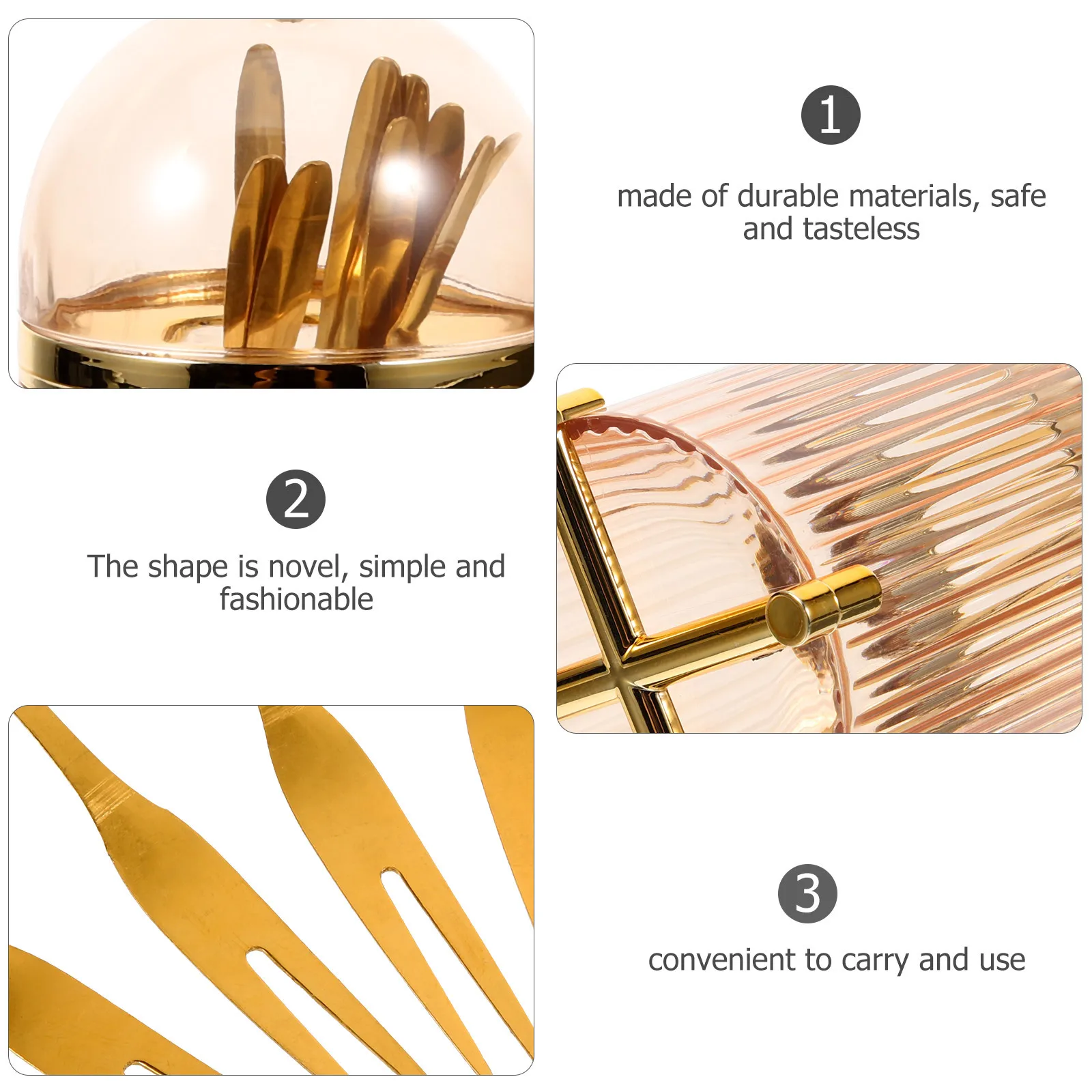 

1Set Fruit Forks Golden Simple Elegant Dessert Forks for Family Gathering Banquet Catering Events Food Serving Utensils Set