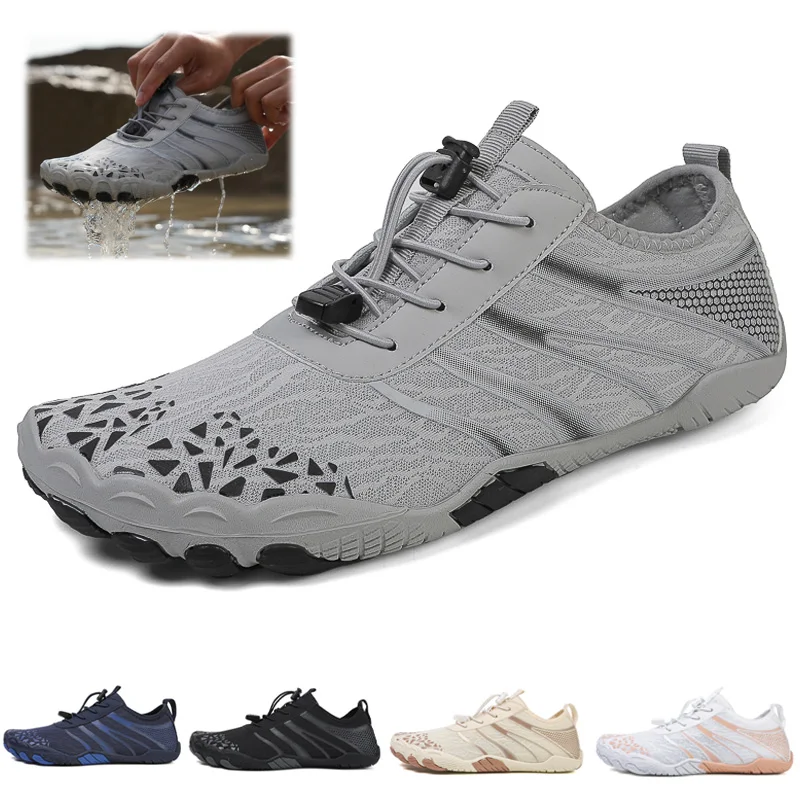 Beach Swim Aqua Shoes Quick Dry Barefoot Water Shoes Non-slip Wading Seaside Slippers Breathable Wear-resistant Surfing Sneakers