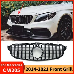 Griglia anteriore Paraurti Griglia GT Stile Per Mercedes W205 Benz C S205 C205 2014-2021 C260 C250 C180 C200 C300 Sport Tuning Refit