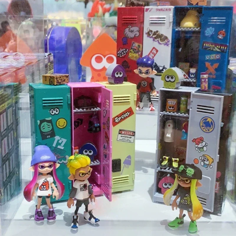 Japan Tokyo Osaka Genuine Bandai Blind Box Splatoon3 Locker Locker Style Food Play Action Figures Children Toys Holiday Gift