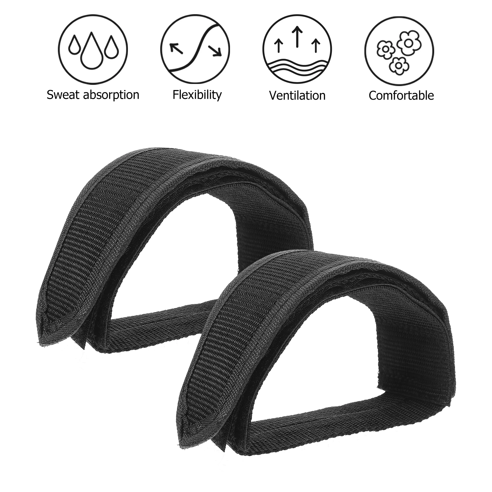 

Adjustable Bicycle Pedal Straps Reinforced Bike Footrest Straps Easy Assembly Secure Fixation Comfortable