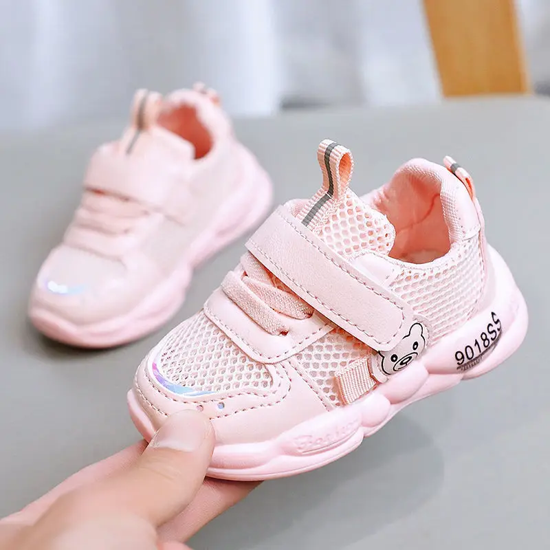 New Autumn Baby Girls Boys Casual Shoes Soft Bottom Non-slip Sports Shoes Outdoor Breathable Tennis Shoes Fashion Kids Sneakers