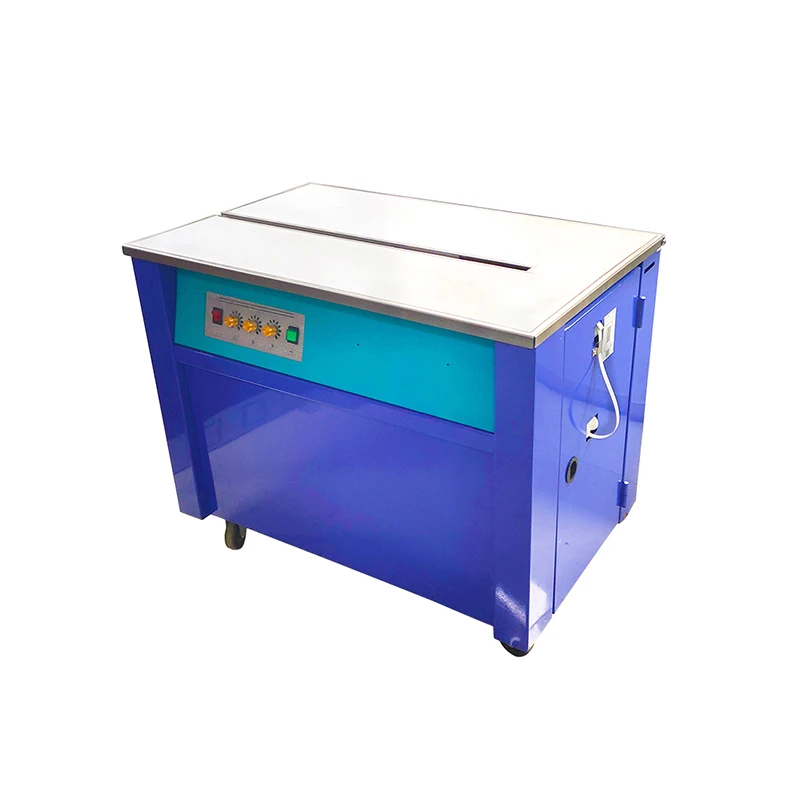 S308 المكبس الكهربائي محرك مزدوج منصة عالية آلة الربط الكرتون PP حزام الربط التلقائي آلة الربط الذوبان الساخن