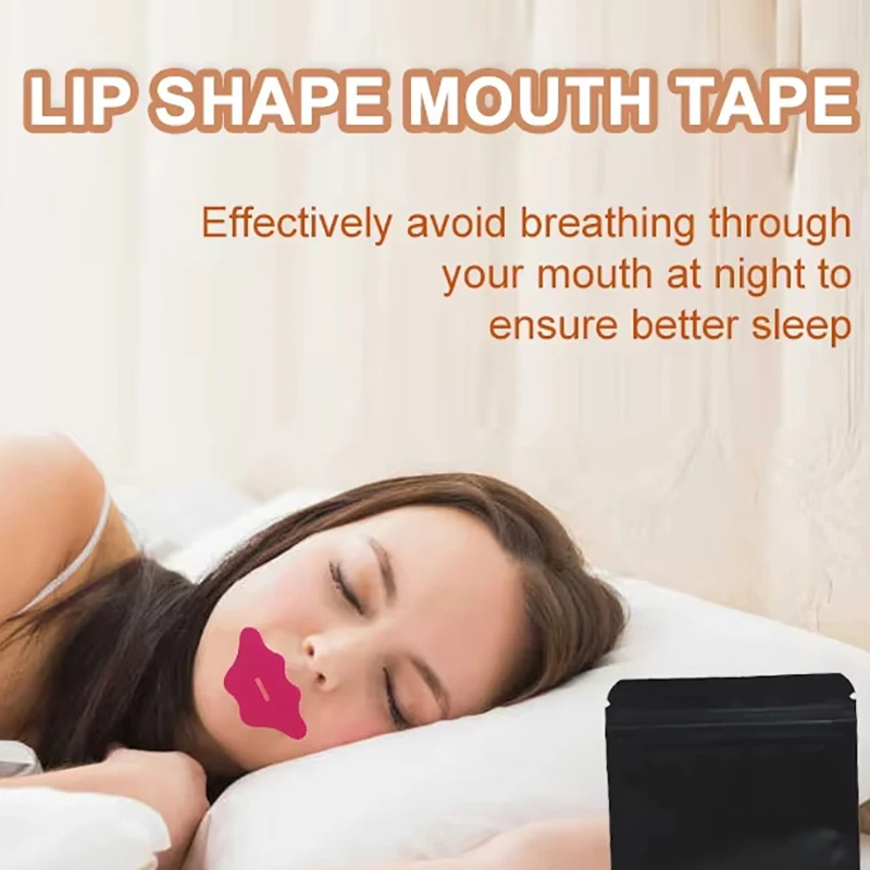 30pcs Anti-Snoring Stickers Children Adult Night Sleep Lip Nose Breathing Improving Patch Mouth Correction Orthosis Tape Patch