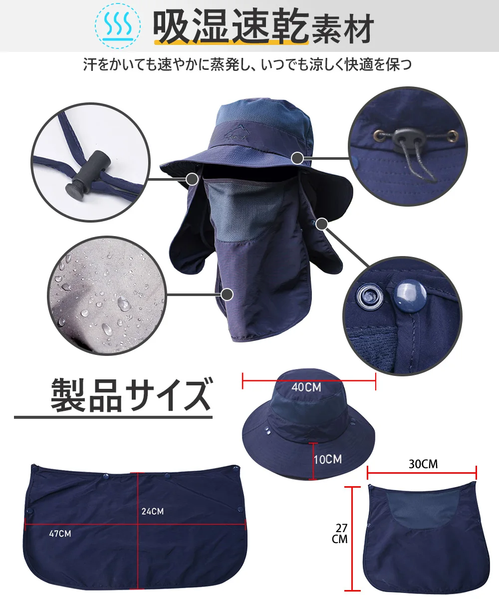 Goture Foldable Outdoor Hunting Fishing Cap for Men Women Hiking Camping Visor Bucket Hat Summer Sun Beach Hats