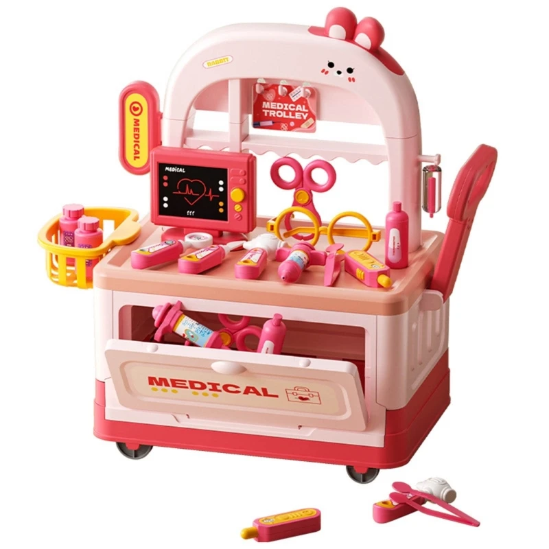 Trẻ Bác Sĩ Nhập Vai Đồ Chơi Mô Phỏng Medicals Xe Giả Vờ Chơi Trò Chơi Medicals Nhạc Cụ Hoạt Động Đồ Chơi Dành Cho Mẫu Giáo