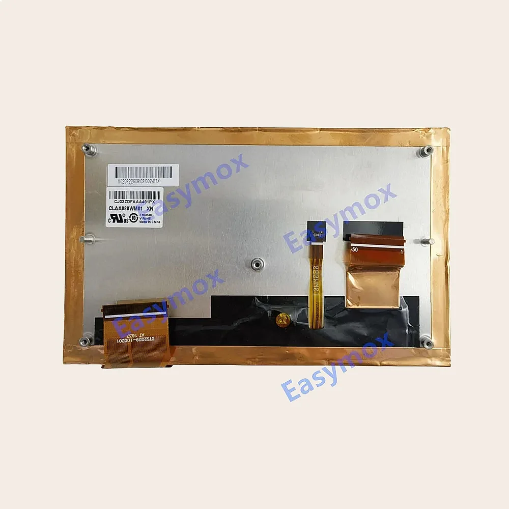 CLAA080WM01 8.0 Inch TFT LCD Display Screen Replacement for Car Navigation Automotive Multimedia GPS Player 800x480 HD