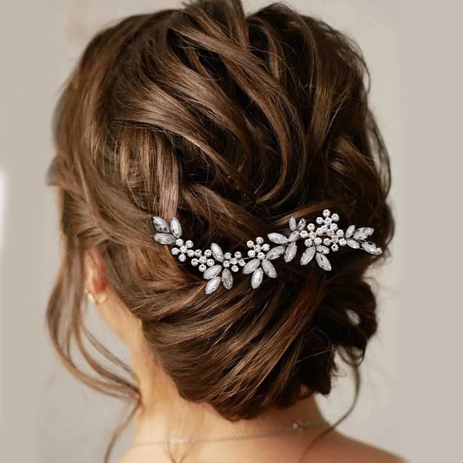 Gorgeous Wedding Hair Accessories Silver Color Crystal Tree Branch Shaped Tiara Headpieces Bridal Headband Bride Hair ornaments