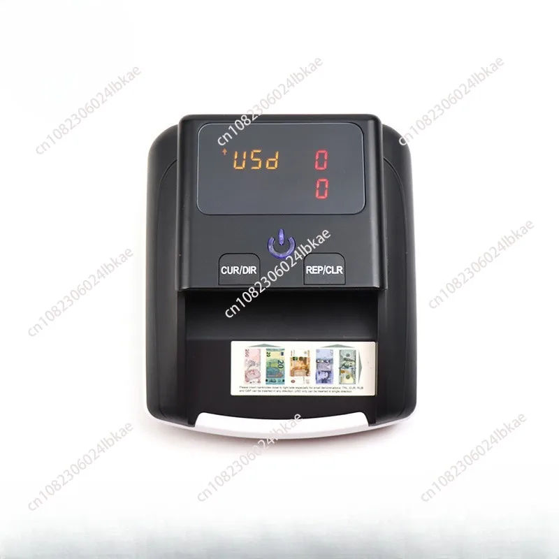 Portable small intelligent banknote detector, dollar euro dual-purpose banknote counter