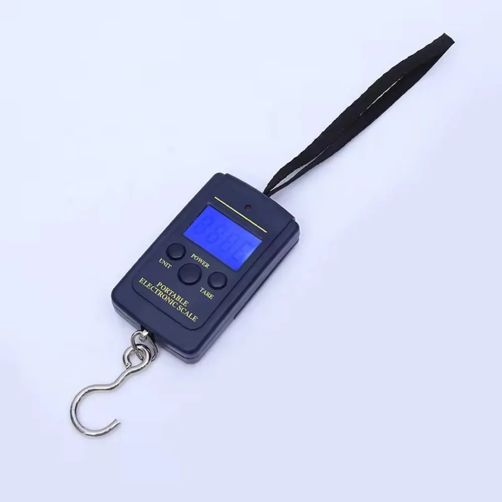 Mini portable scale portable scale blue backlight Fishing accessory