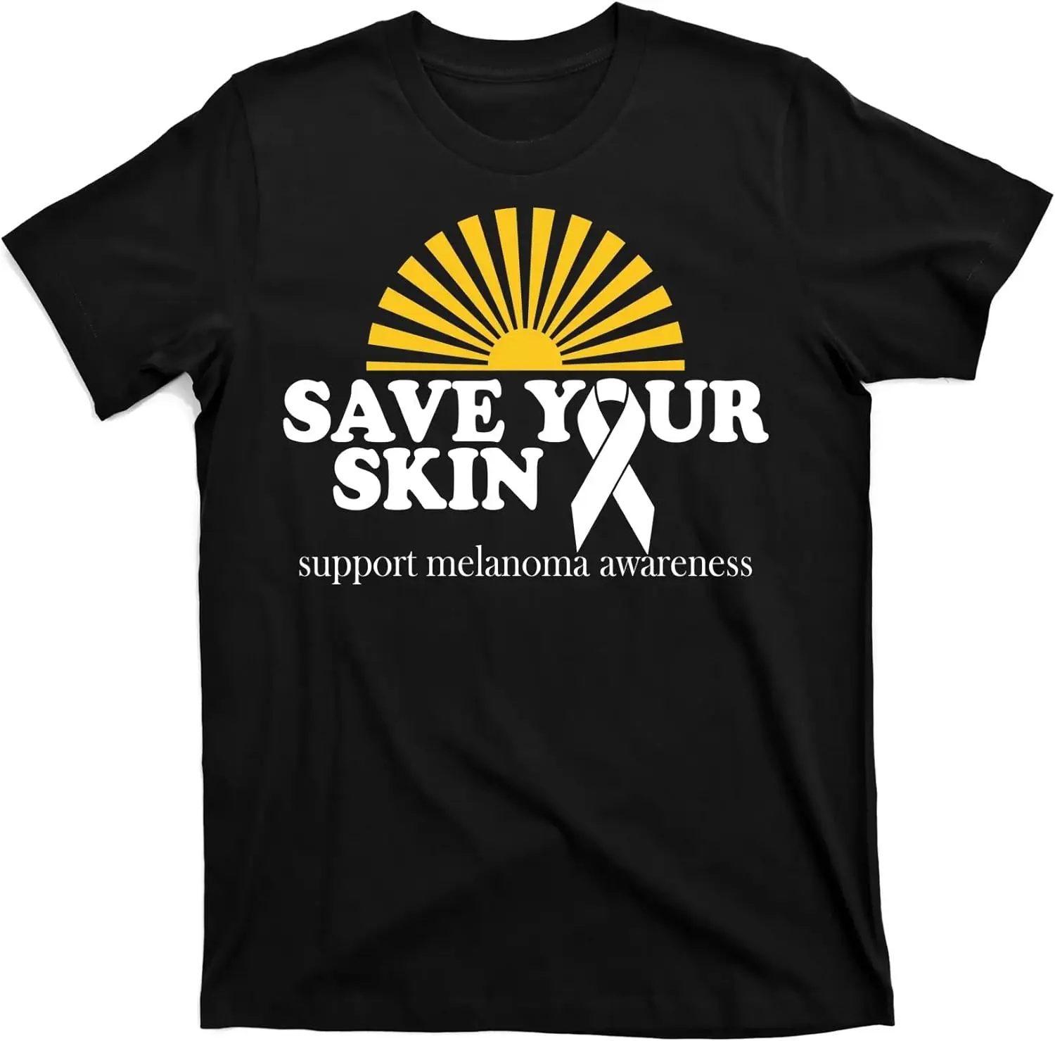 Save Your Skin Melanoma Awareness T-Shirt Black