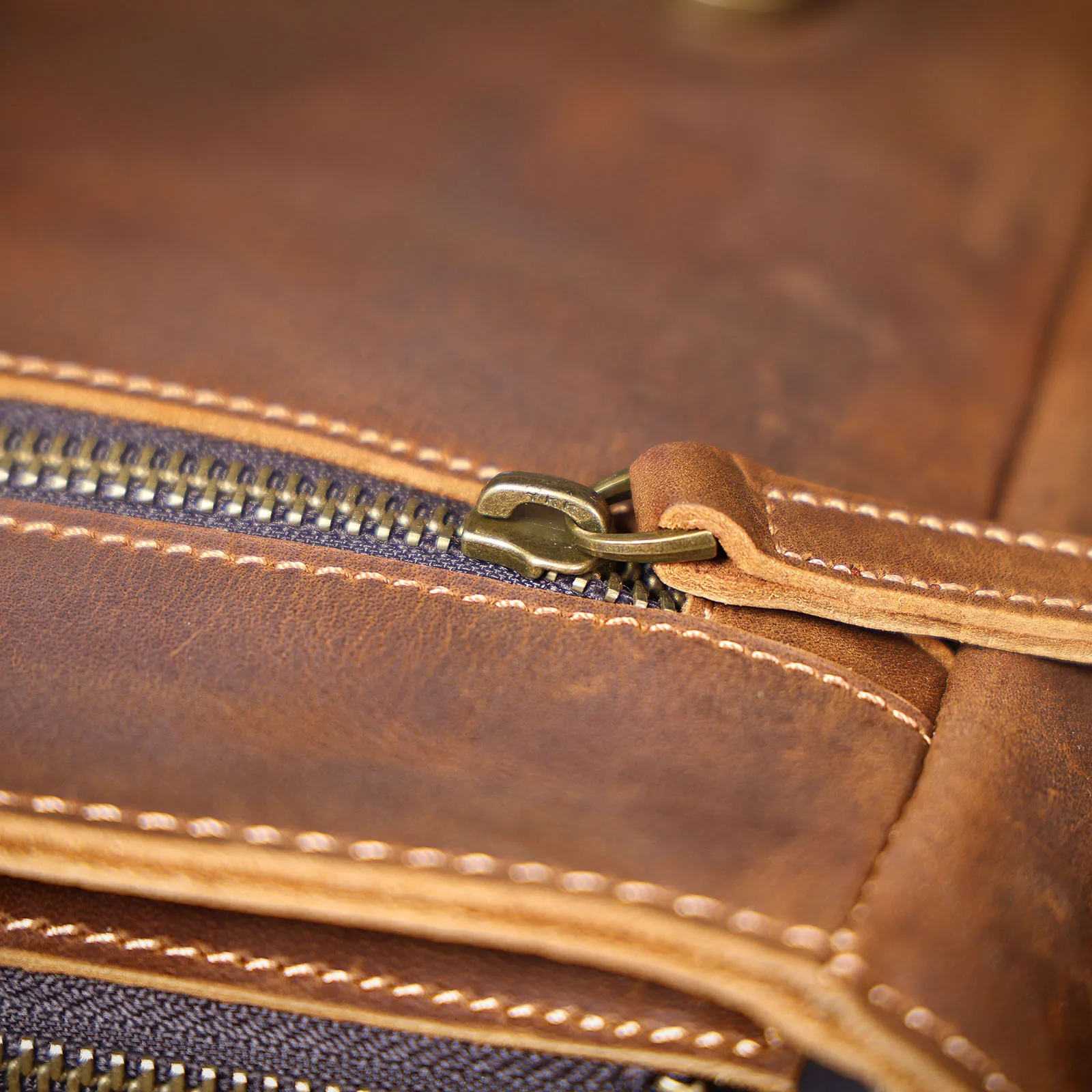 Vintage Herren-Aktentasche aus echtem Leder, 15-Zoll-Laptoptasche, Messenger-Taschen für Arbeit und Business, Crazy Horse Rindsleder-Handtasche für Männer, La – Detail 18