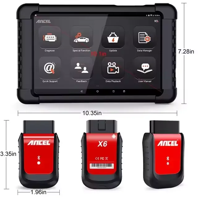 

2024 Full Systems Oil EPB Reset Diagnostic Scanner ANCEL X6 Android OBD2 Automotive DPF SAS ABS EPB Oil Reset Tools