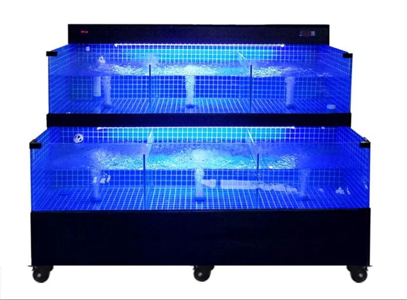 Supermarket Seafood Tank Commercial Seafood Pool Refrigeration Integrated Shellfish Pool Mobile Restaurant Fish Tank