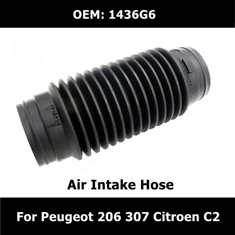 

Car Accessories 1.6 Air Filter Air Intake Hose 1436G6 For Peugeot 206 307 308 408 For Citroen C2 Carburetor Air Pipe Interface