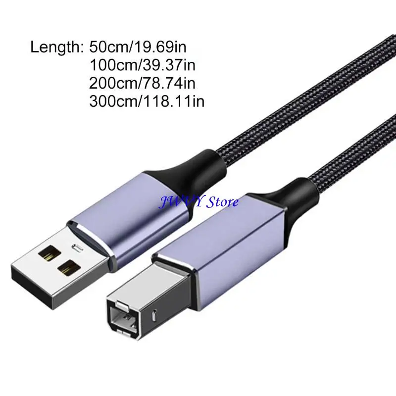 573A متعددة الاستخدامات USB 2.0 إلى كابل الطابعة USB B لوحدة التحكم MIDI الماسحة الضوئية MIDI
