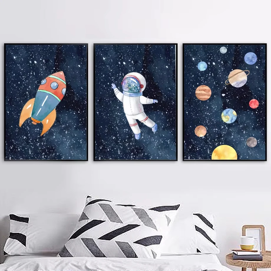 Space Astronaut Planet Rocket - Baby Nursery Mirror review and price