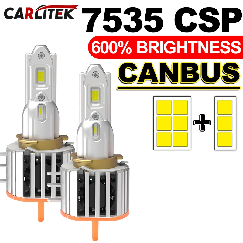 

H15 светодиодные автомобильные фары CANBUS NO Error светодиодные лампы для автомобильных фар 6500K ближнего света для VW Golf 7 6 MK7 Touran Passat 2 шт.