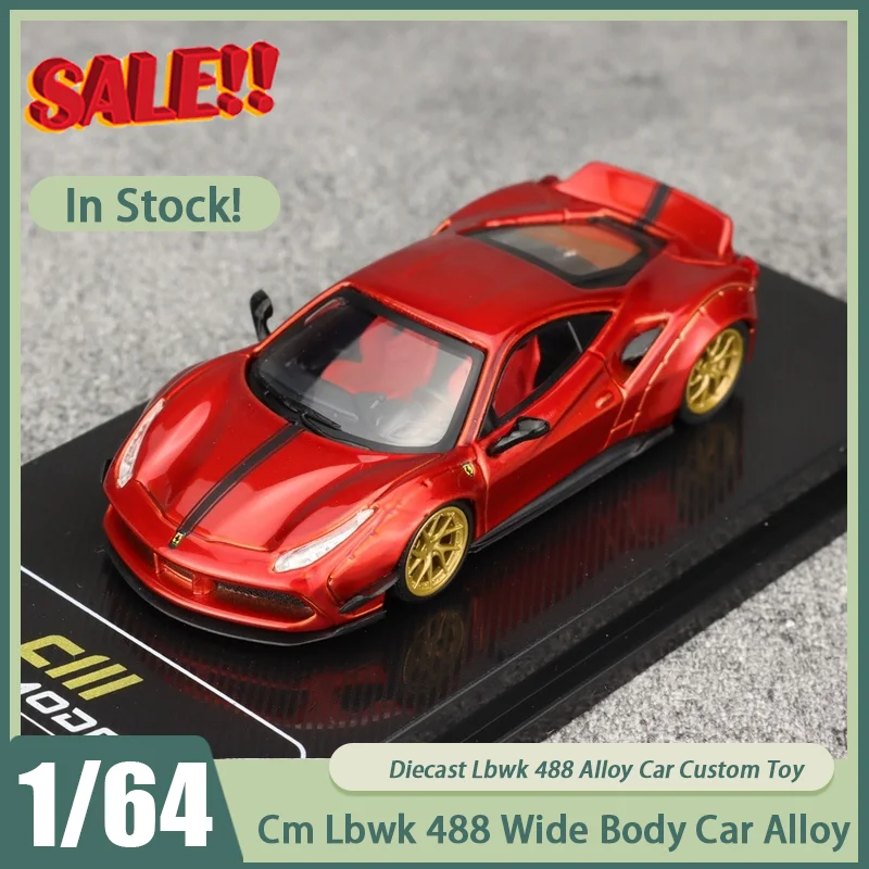 

Новый в наличии Cm 1:64 Lbwk 488, широкий корпус автомобиля, миниатюрный сплав, литой под давлением 488, ограниченная серия, украшения, игрушки на заказ, подарок для детей