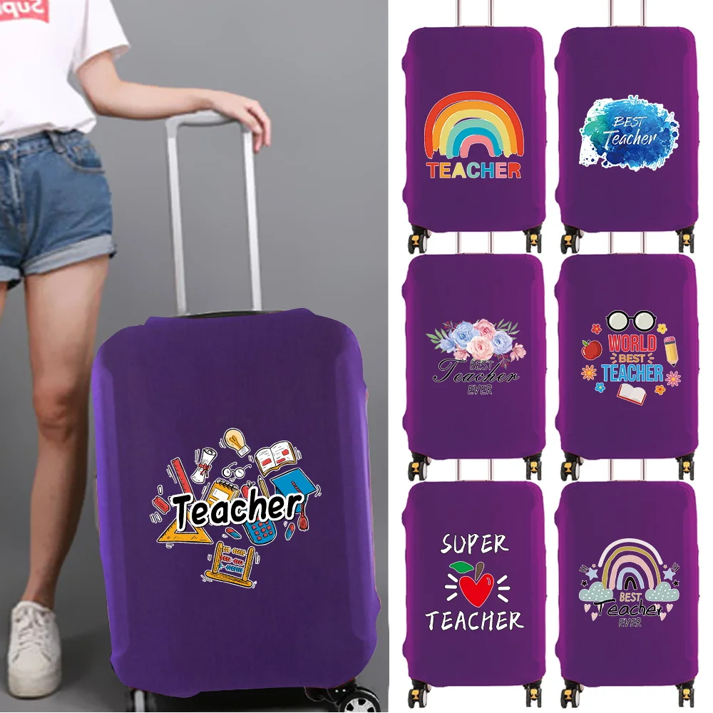 

Luggage Protective Case Cover Fashion 18-32inch Trolley Box Suitable Reusable Dust Cover Teacher Series Travel Accessories