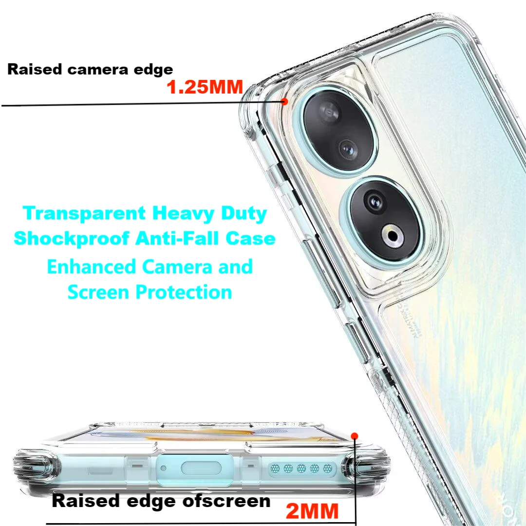 360° Clear Full Body Shockproof Phone Case For Honor Magic 6 5 Lite PC+Acrylic Anti-scratch Cases for Honor 90 Lite Winter Cover view 3