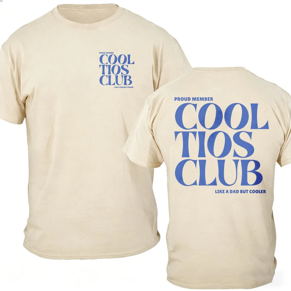 Cool Tios Club Shirt Latino Funny Cool Uncle Tee Mexican Gift for Tio Bilingual Humor T Shirt Cotton Tops Men's Tee T-shirts