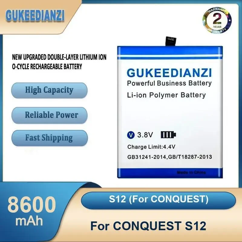 Battery For CONQUEST S20 5G S12 S6 S8 S21 S10 High Capacity