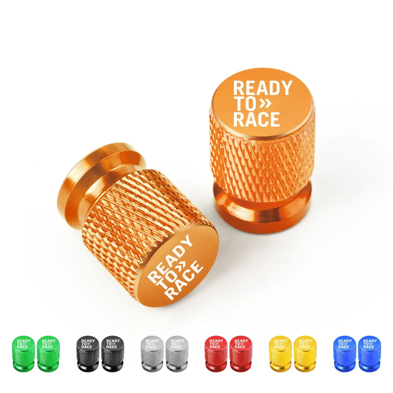 Tire Valve Caps Wheel Tyre Cover CNC Aluminum Alloy For KTM Ready to Race Adv Rc Duke 390 690 790 890 1190 1290 Adventure 2PCS